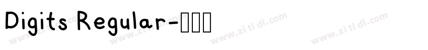 Digits Regular字体转换